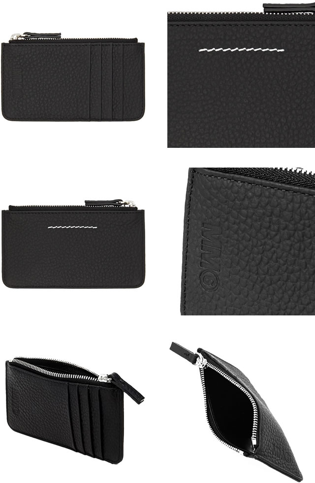 エムエム6 メゾンマルジェラ MM6 Maison Margiela 財布 カードケース コインケース フラグメントケース レディース メンズ 本革  革 ブランド 黒 ブラック