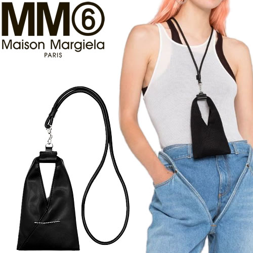 新版 mm6maisonmargiela メゾンマルジェラ ネックポーチ ポーチ