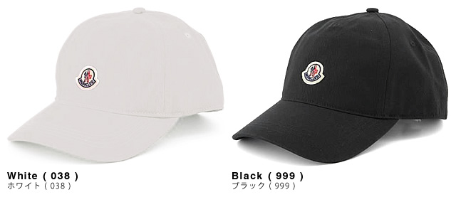 モンクレール MONCLER キャップ ベースボールキャップ 帽子 3B70700 V0090 メンズ トリコロール ブランド 大きめ 黒 ブラック