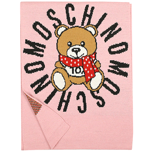 モスキーノ MOSCHINO マフラー ストール レディース メンズ ウール テティベア ロゴ 刺繍...