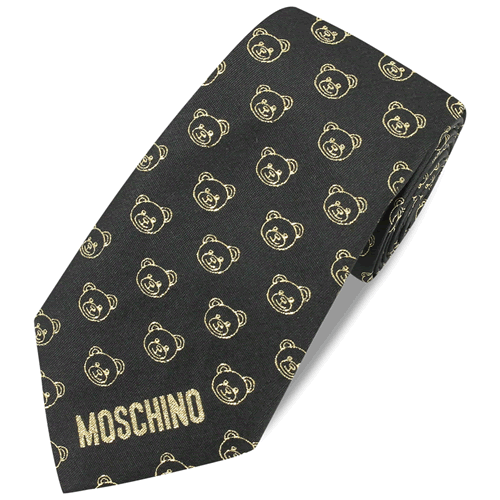 モスキーノ MOSCHINO ネクタイ テディベア メンズ ブランド おしゃれ シルク ビジネス 結婚式 プレゼント クマ 柄 派手 M5496  M5257 M5260