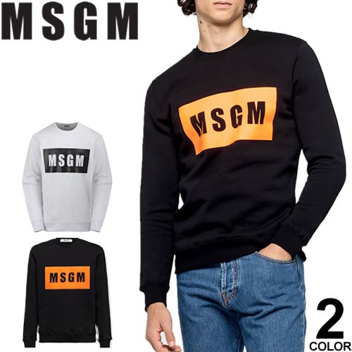 エムエスジーエム MSGM トレーナー スウェット メンズ スクープ