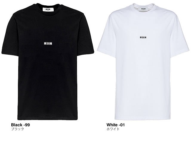 Tシャツ【MSGM】関税込送料無料 ロゴプリント 単色 クルーネック 楽天市場】【正規代理店商品】【MSGM / エムエスジーエム
