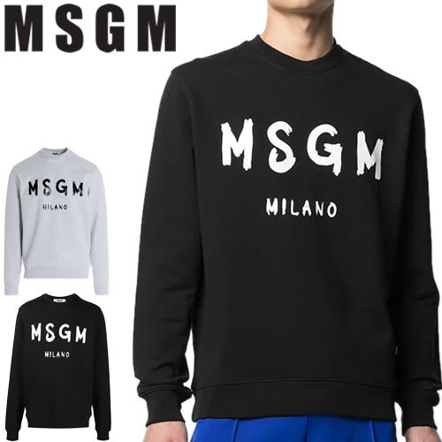 正規店低価エムエスジーエム MSGM スウェット メンズ レディース 2741MDM89 01 XS ホワイト 丸首