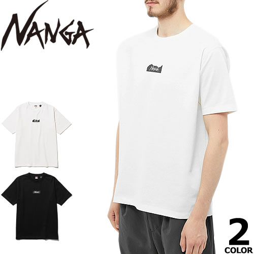 ナンガ Nanga Tシャツ ロゴ ティー メンズ 半袖 クルーネック 丸首 ブランド おしゃれ 大きいサイズ 黒 白 ブラック ホワイト 190 006 Mss 通販 Yahoo ショッピング