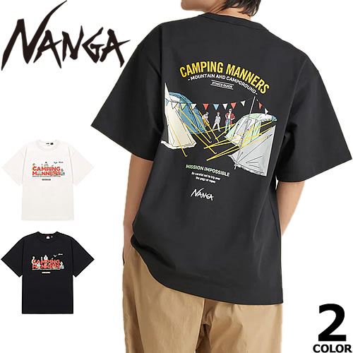 NANGA ナンガ Tシャツ エコハイブリッド キャンピングマナーズ