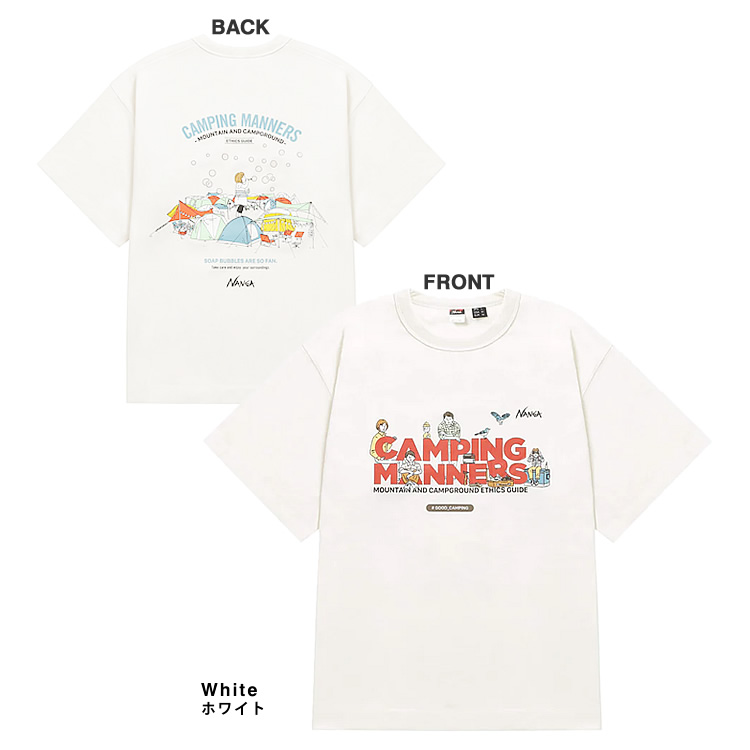 ナンガ NANGA Tシャツ エコハイブリッド エコハイブリッド キャンピングマナーズ ソープバブル...