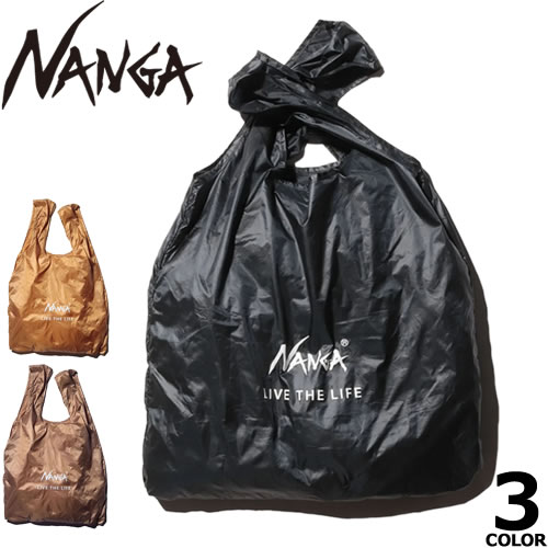 NANGA ブラック トートバッグ NANGA（ナンガ） ポケッタブル エコバッグ トートバッグ メンズ