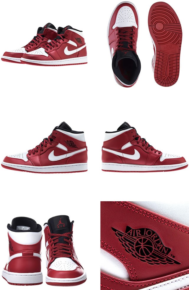 ナイキ Nike エアジョーダン1 Air Jordan 1 Mid ミドルカット 限定 Aj 605 ジムレッド ホワイト メンズ 135 010 Mss 通販 Yahoo ショッピング