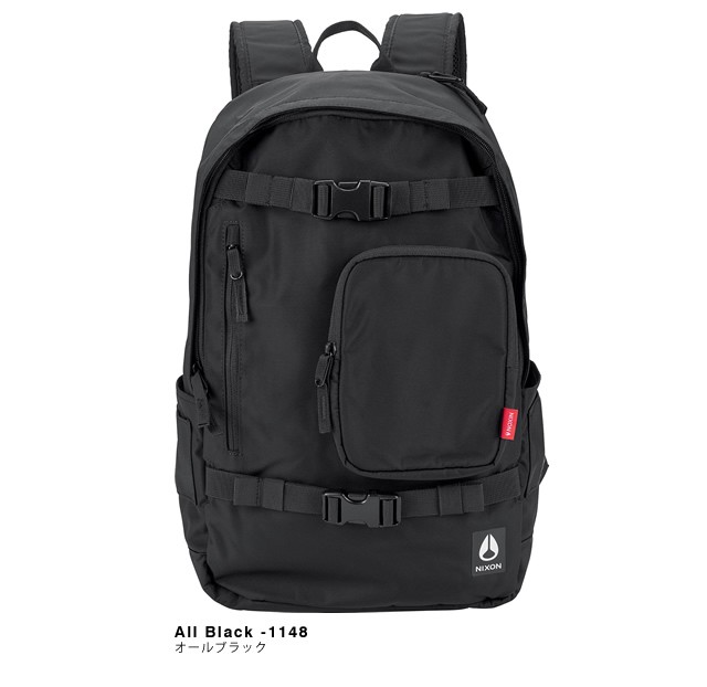 NIXON ブラック ロールトップバックパック Ransack Backpack | Black | REPREVE Recycled Plastic Bottles