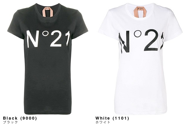 ヌメロヴェントゥーノ Tシャツ カットソー レディース 半袖 ブランド おしゃれ 大きいサイズ 白 黒 プレゼント 女性 N°21 F031 4157
