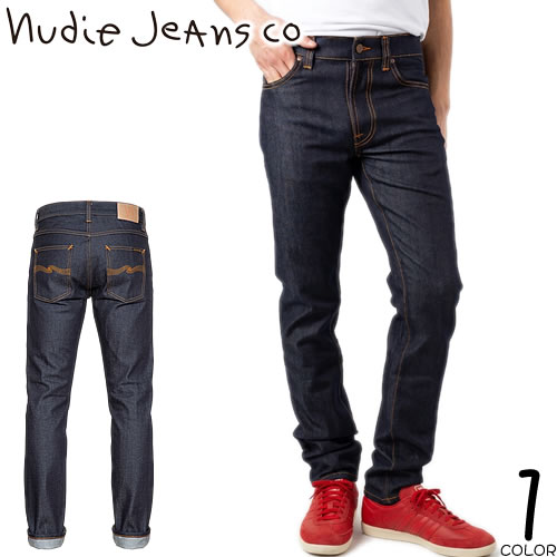 Nudie Jeansダメージ加工ダークブルースキニーデニム 29/32 Nudie Jeans（ヌーディージーンズ） デニムパンツ ジーンズ ジーパン