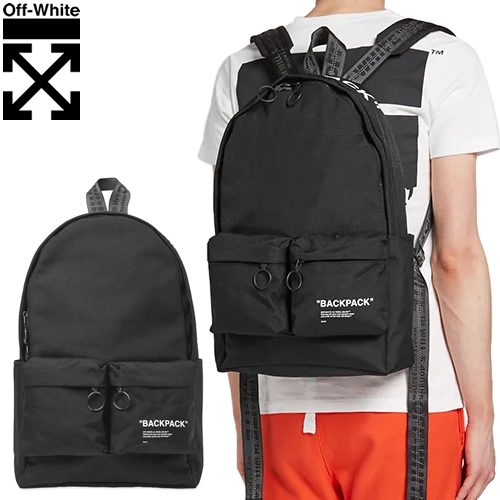 オフホワイト OFF-WHITE バッグ リュック リュックサック デイパック バックパック メンズ ブランド おしゃれ シンプル 軽量 黒 ブラック