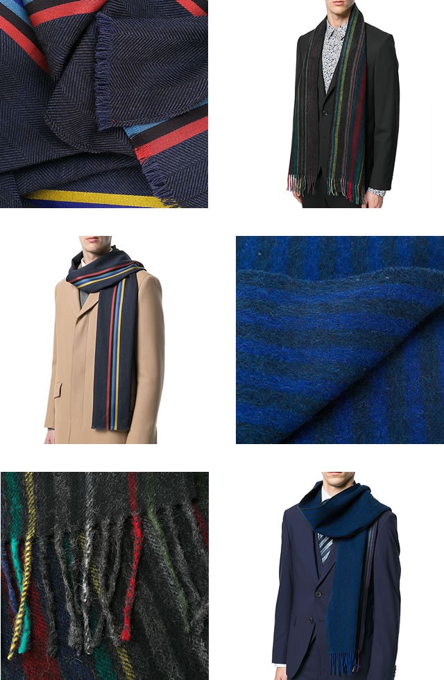ポールスミス Paul Smith マフラー スカーフ ストール マルチストライプ ウール メンズ レディース 防寒 通勤 通学 ブランド プレゼント  黒 ブラック ブルー :206-009:MSS - 通販 - Yahoo!ショッピング