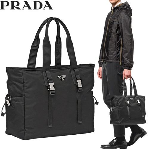 プラダ PRADA バッグ ファブリックトートバッグ メンズ レディース