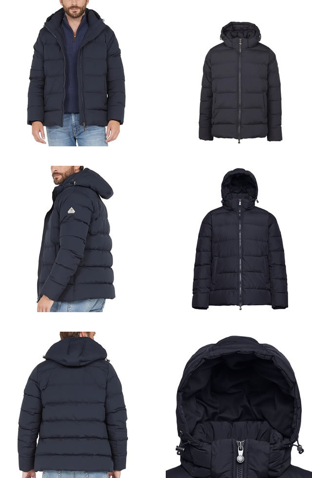 PYRENEX フード付きダウンジャケット ネイビー SPOUTNIC MAT Pyrenex ピレネックス PYRENEX レディース ダウンジャケット