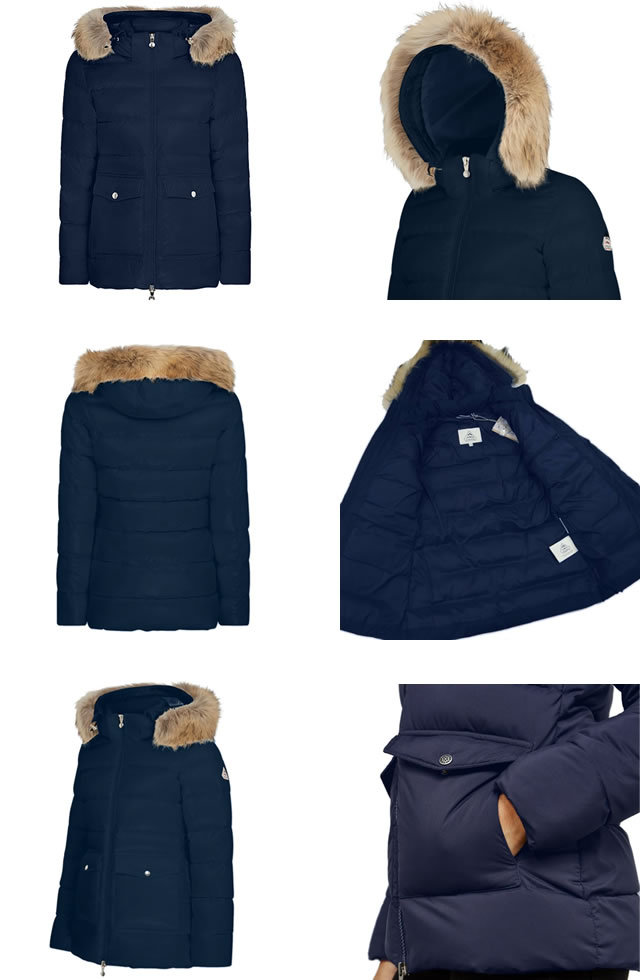 ピレネックス オーセンティック PYRENEX AUTHENTIC ダウン ダウンジャケット ダウンコート レディース ファー フード付き ブランド  紺 ネイビー