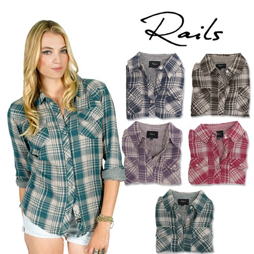 Rails（レイルズ） シャツ ネルシャツ チェックシャツ レディース は