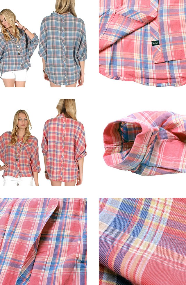 Rails レイルズ シャツ ネルシャツ チェックシャツ レディース