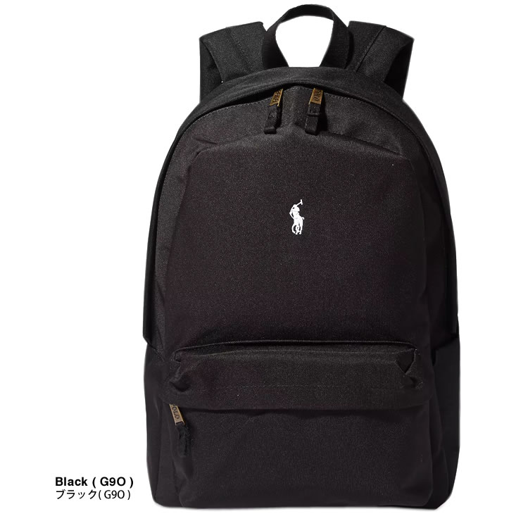 【新品】ポロラルフローレン バックパック リュックサック 黒　ユニセックス POLO RALPH LAUREN ポロ ラルフローレン Polo Ralph Lauren