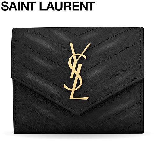 サンローラン パリ SAINT LAURENT PARIS 財布 三つ折り財布 モノグラム 