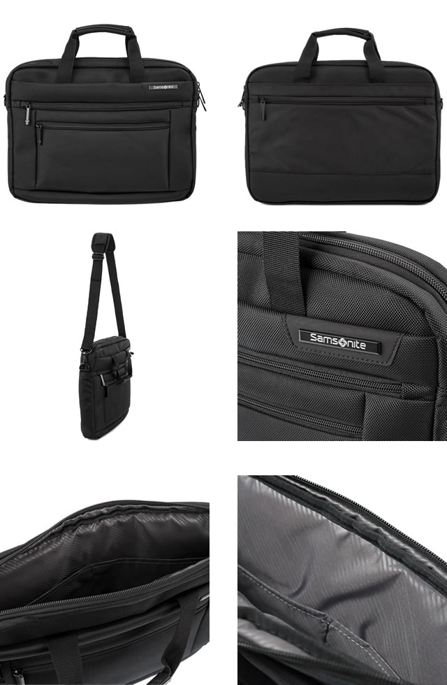 Samsonite ブラック ビジネスバッグ　2WAY ブリーフケース　二層式 Samsonite（サムソナイト） ビジネスバッグ ブリーフケース クラシック