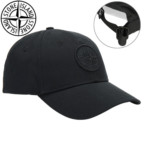 ストーンアイランド STONE ISLAND キャップ 帽子 ベースボールキャップ 741599661 メンズ ロゴ ワッペン 大きいサイズ ブランド  黒 ブラック