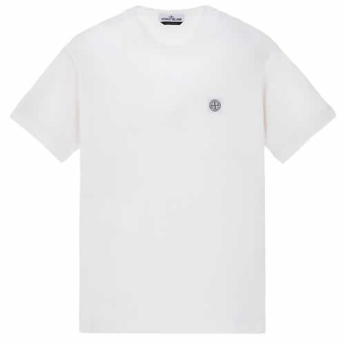 ストーンアイランド STONE ISLAND ガーメントダイ フィッサート エフェクタ Tシャツ メンズ 半袖 ワッペン ロゴ クルーネック 丸首  ブランド 黒 ブラック