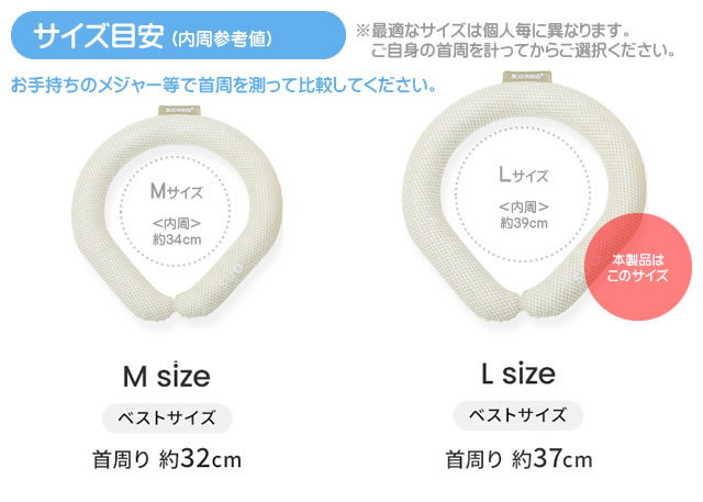 SUO RING PLUS 18℃ ICE / 28℃ クールリング ネッククーラー 大人