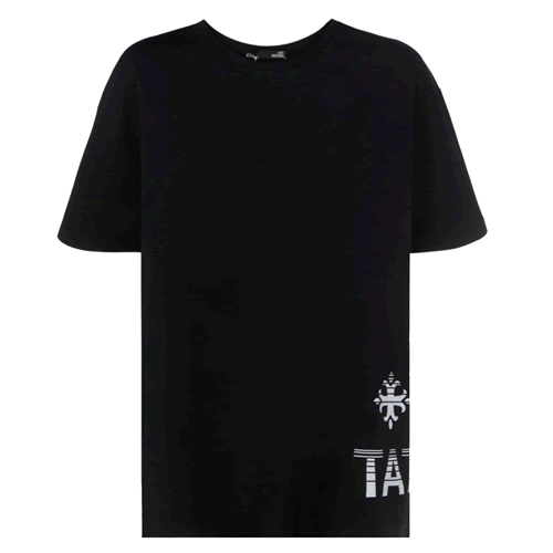 タトラス TATRAS Tシャツ 半袖 クルーネック 丸首 メンズ モントゥノ ロゴ プリント コットン 大きいサイズ ブランド 黒 白 ブラック ホワイト