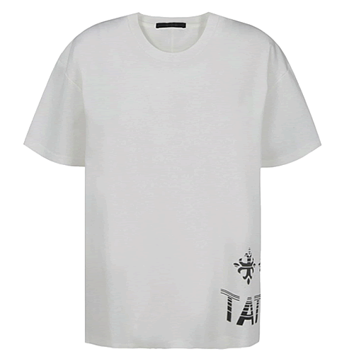 タトラス TATRAS Tシャツ 半袖 クルーネック 丸首 メンズ モントゥノ ロゴ プリント コットン 大きいサイズ ブランド 黒 白 ブラック  ホワイト