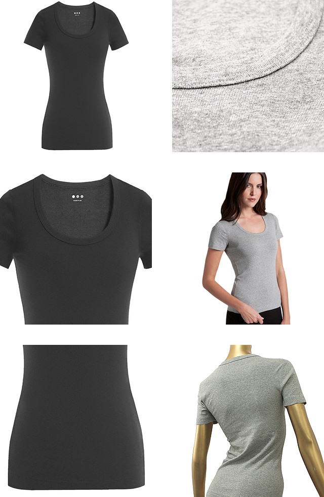 スリードッツ カットソー tシャツ vネック 半袖 アーミー three dots Amy スリードッツ カットソー tシャツ vネック 半袖 アーミー three