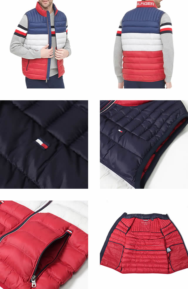 トミーヒルフィガー TOMMY HILFIGER ダウンベスト ライトダウン 中綿 アウター メンズ 軽量 防寒 ゴルフ 大きいサイズ ブランド 黒  ブラック : 194-036 : MSS - 通販 - Yahoo!ショッピング