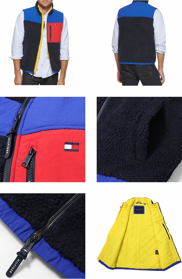 TOMMY HILFIGER トミーヒルフィガー ボア ベスト ジレ フリース