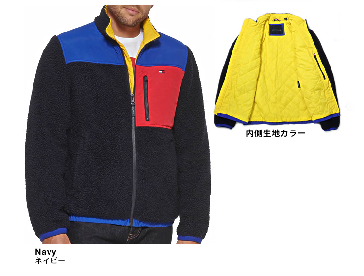 トミーヒルフィガー TOMMY HILFIGER ボア ジャケット フリース ブルゾン メンズ アウトドア ゴルフ 軽量 防寒 通勤 通学  大きいサイズ ブランド 白 ホワイト