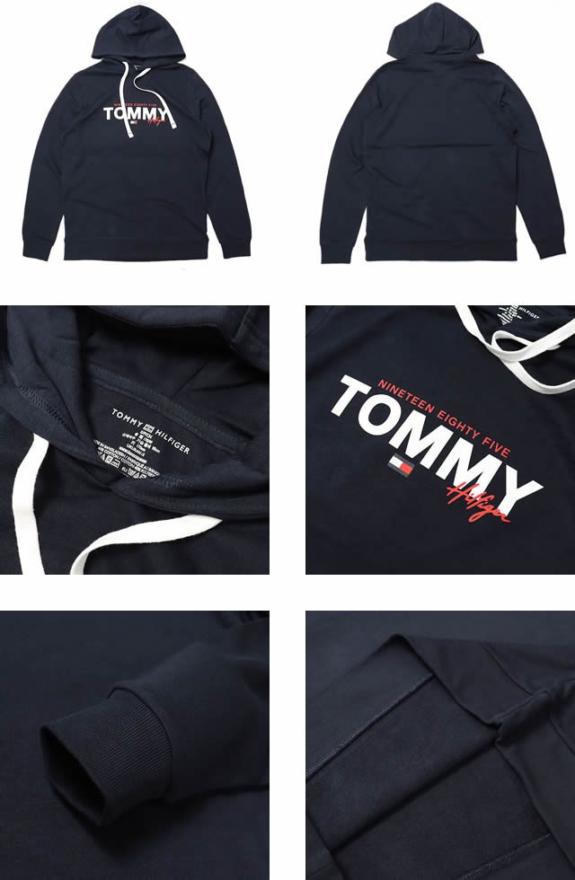 トミーヒルフィガーゴルフ ダブルジップ フード付き パーカー ロゴ S ネイビー TOMMY HILFIGER（トミー・ヒルフィガー） パーカー フーディー プル