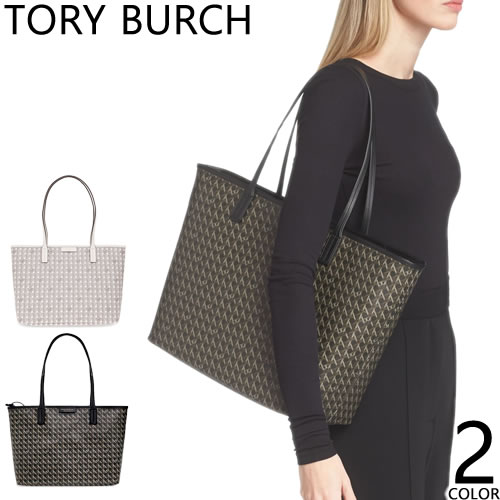 【美品】トリーバーチ トートバッグ レザー シボ革 肩掛け 黒 A4可 通勤 TORY BURCH（トリーバーチ） バッグ トートバッグ エバーレディー