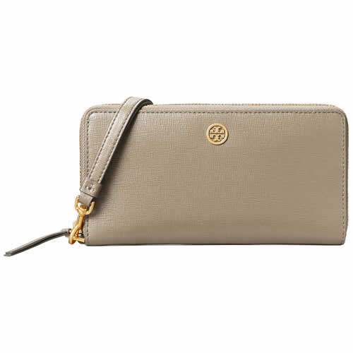 トリーバーチ TORY BURCH 財布 長財布 ロビンソン ジップ コンチネンタル ウォレット レディース ラウンドファスナー ストラップ付 ブランド 本革 黒 ブラック｜maido-selection｜02