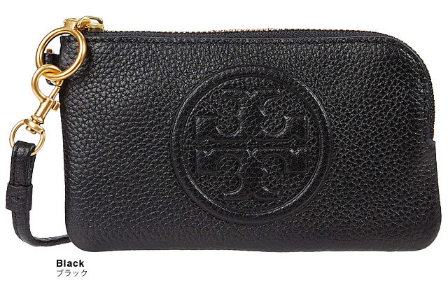 トリーバーチ TORY BURCH ペリー ボンベ トップジップ カードケース レディース ブランド 薄型 革 小銭入れ プレゼント ギフト 女性 黒  ブラック