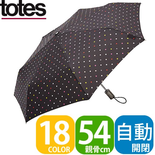 トーツ totes 折りたたみ傘 折り畳み 傘 自動開閉 日傘 軽量 晴雨兼用