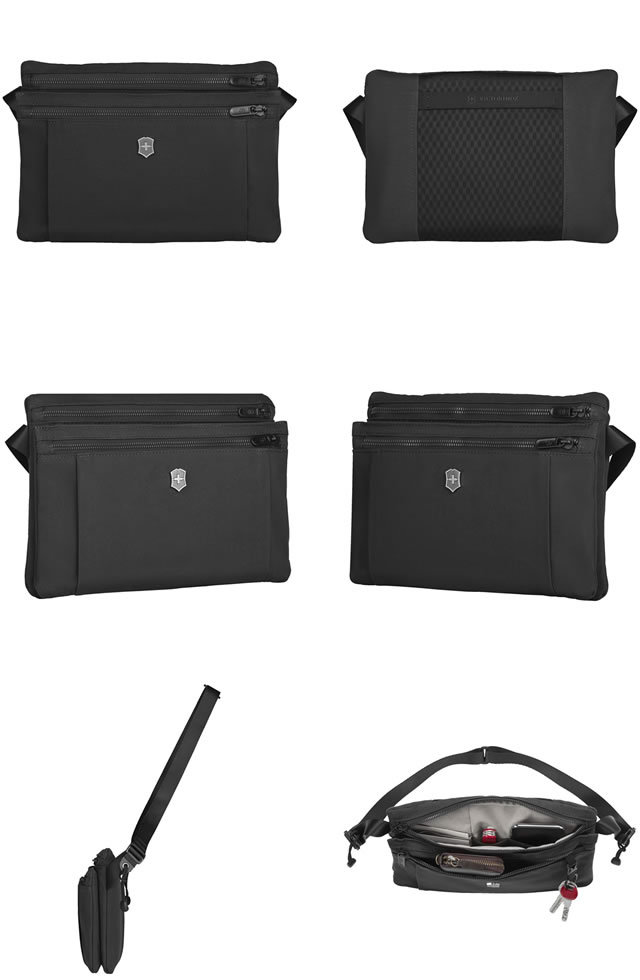 エイトVictorinox ブラック ボディバッグ男女兼用 VICTORINOX（ビクトリノックス） 公式 スリングバッグ ブラック