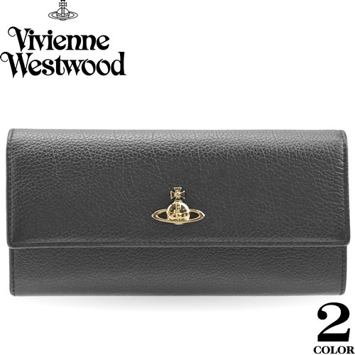 ヴィヴィアンウエストウッド Vivienne Westwood 財布 長財布 バルモラル ロング ウォレット レディース ブランド 本革 黒 ブラック