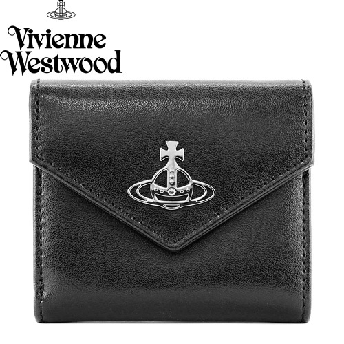 ヴィヴィアンウエストウッド ヴィヴィアン Vivienne Westwood 財布 三つ折り財布 エンベロープ ビルフォルド ウォレット レディース  ブランド 黒 ブラック : 249-071 : MSS - 通販 - Yahoo!ショッピング