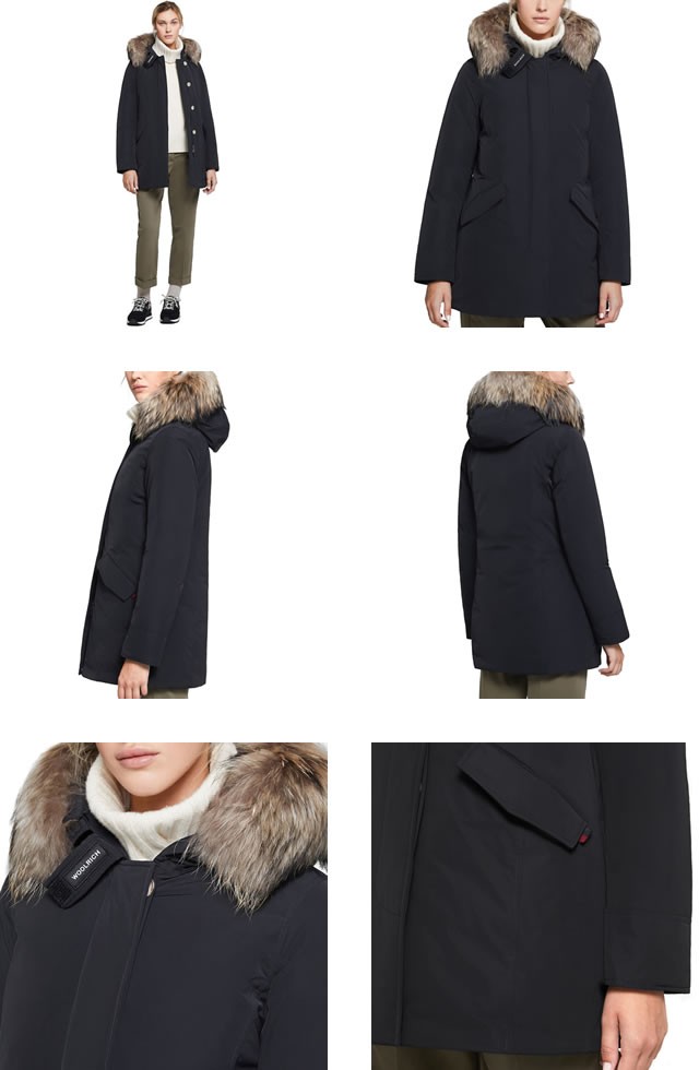 値下中：4/6迄： Woolrich ブラック ダウンジャケット Sサイズ Woolrich John Rich & Bros. ウールリッチ ダウン レディース