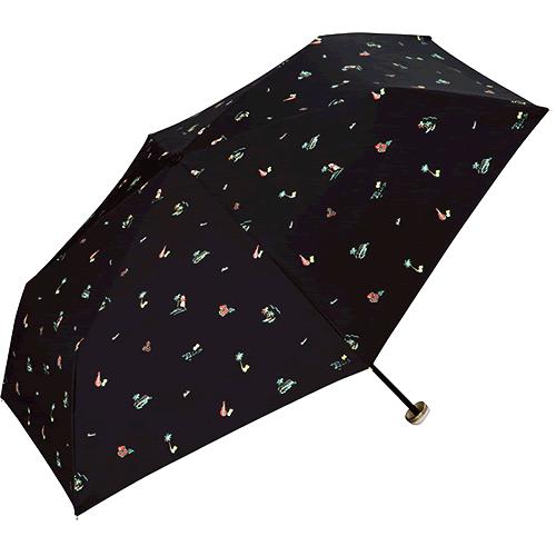wpc 日傘 遮光 折りたたみ傘 傘 完全遮光 ハワイ ミニ レディース 晴雨兼用 撥水 防水 UVカット 50cm ポーチ付き ブランド 軽量 黒 白 ブラック ホワイト