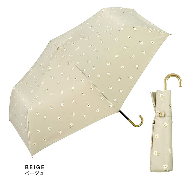wpc w.p.c 日傘 折りたたみ傘 傘 遮光ゴールドラインマーガレット ミニ レディース 完全遮...