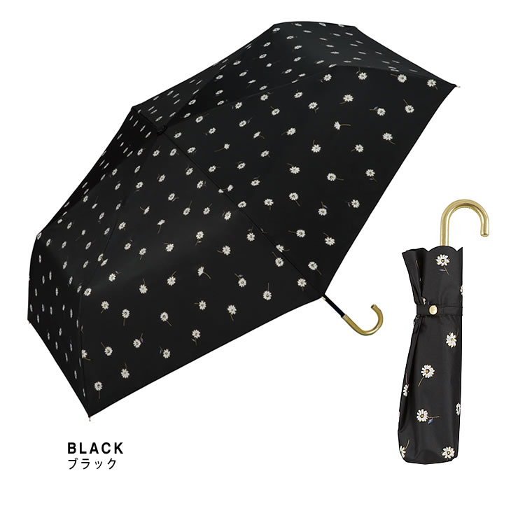 wpc w.p.c 日傘 折りたたみ傘 傘 遮光ゴールドラインマーガレット ミニ レディース 完全遮...