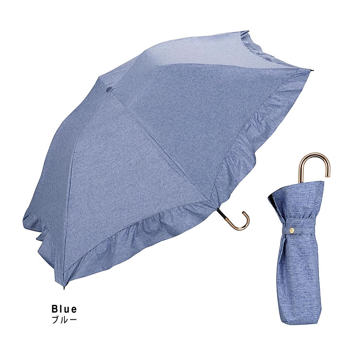 wpc w.p.c 日傘 折りたたみ傘 傘 遮光ドームパラソル フリル ミニ レディース 晴雨兼用 ...