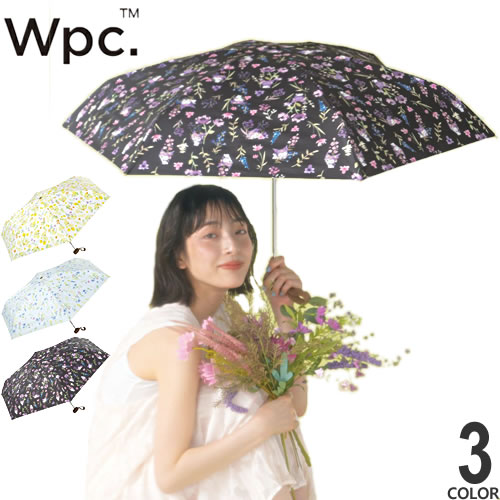 Wpc. 日傘 折りたたみ傘 傘 サンリオキャラクターズ 遮光 水彩フラワー