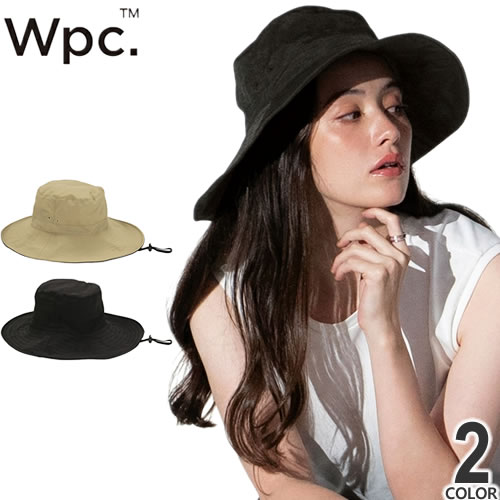 Wpc. wpc w.p.c 帽子 UVカット 接触冷感つば広サファリハット
